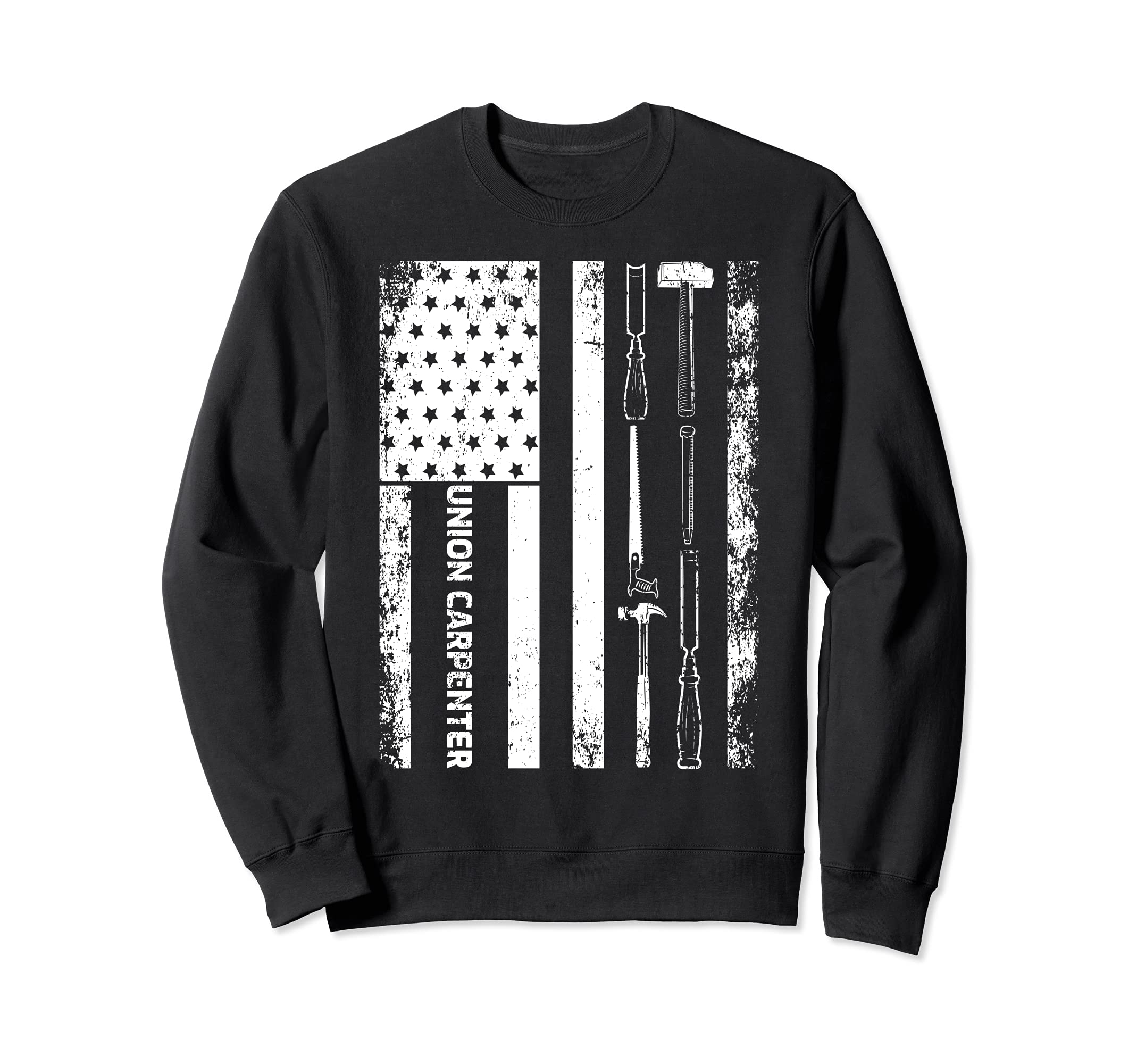 Vintage USA American Flag Union Carpenter Sweatshirt