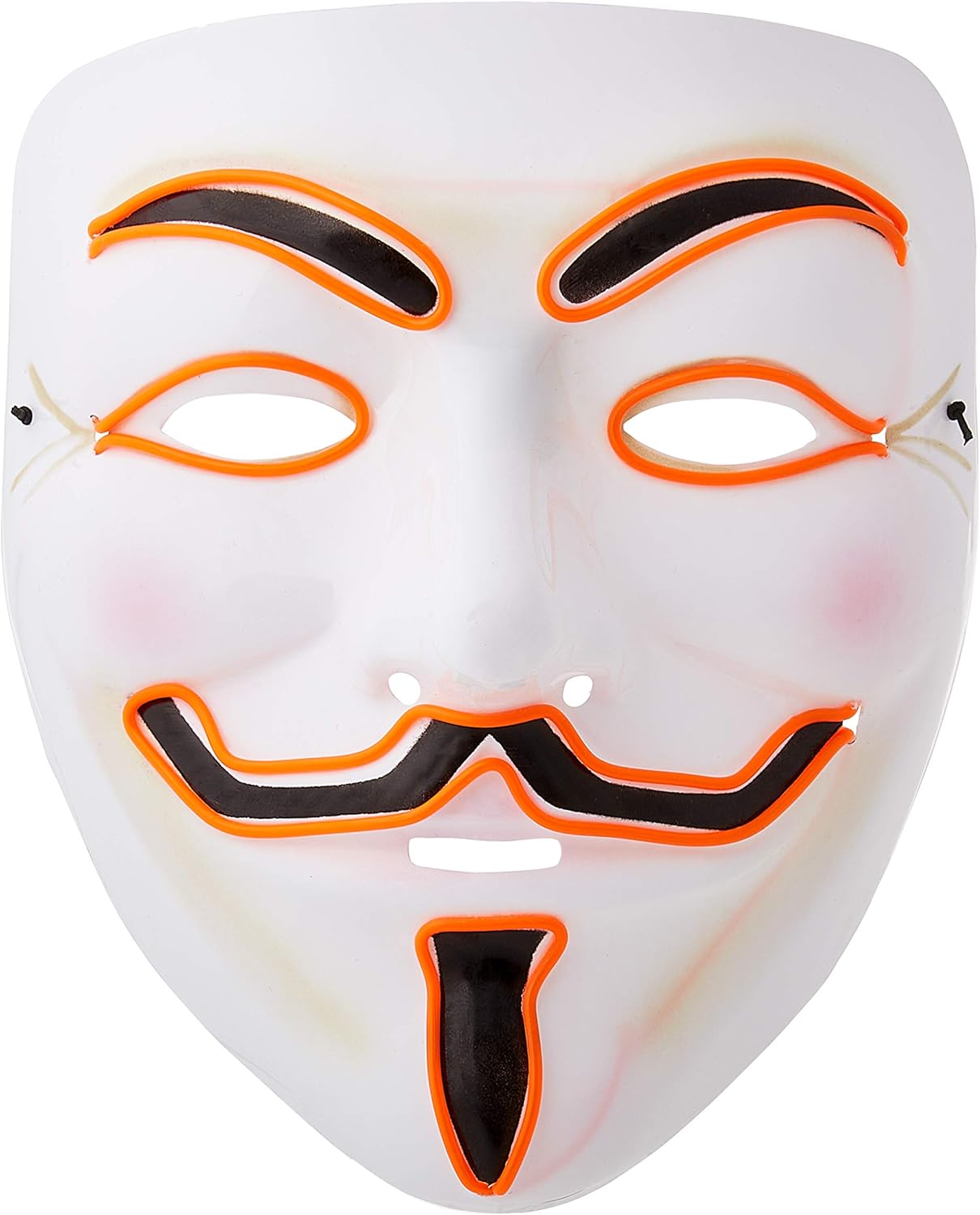 Ultra Orange El Wire Guy Fawkes Mask Halloween Mask Amazon Co Uk Electronics Ultra Orange El Wire Guy Fawkes Mask Halloween Mask Amazon Co Uk Electronics