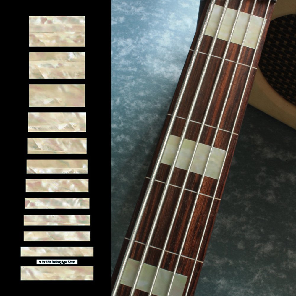 Fretboard Markers Inlay Sticker Decals for Bass Jazz Bass Block for 5