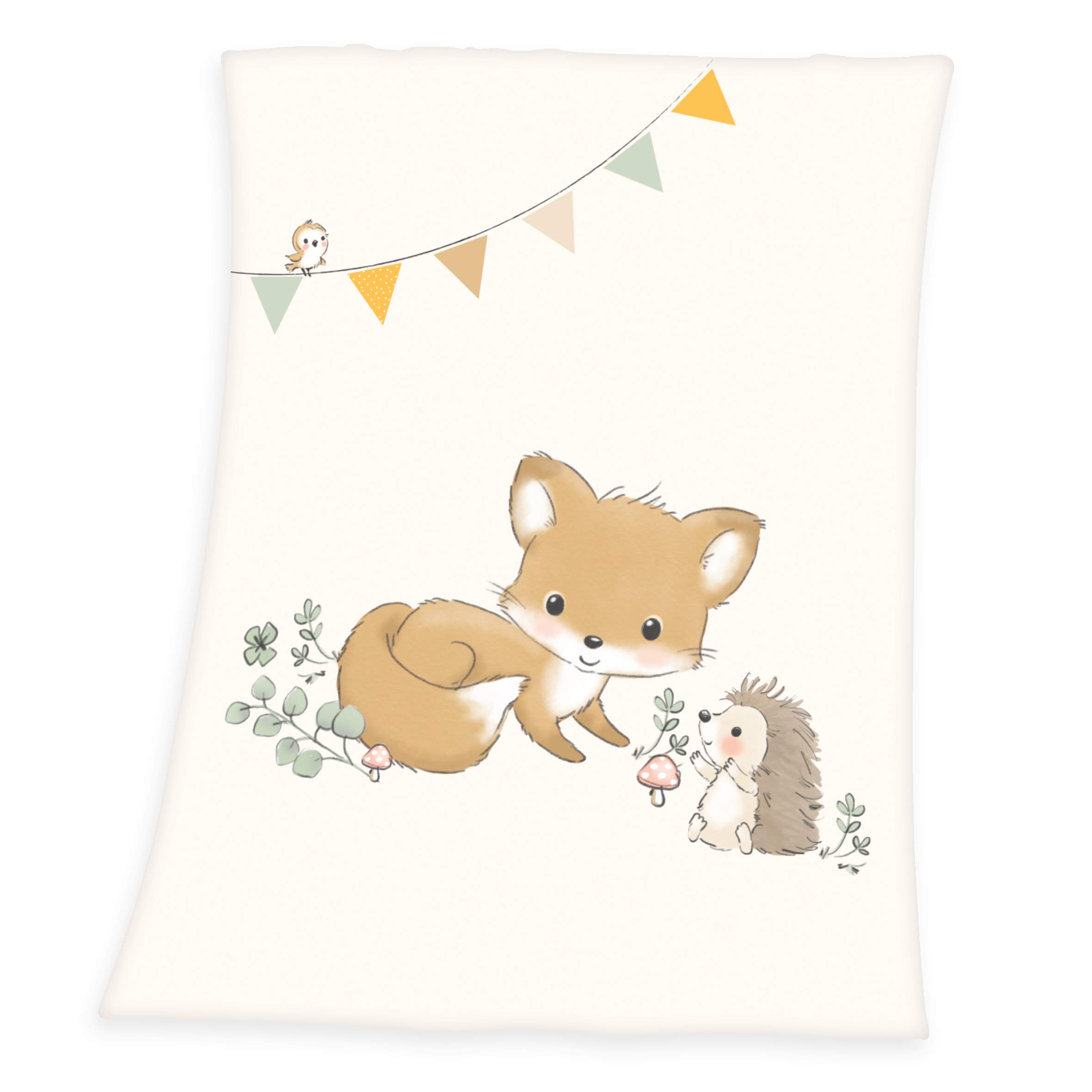 Herding Microfibre Fleece Blanket Forest Friend, 75x100 cm, Polyester — image 1