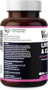 Vedic Essentials Vedic Liver Complex High Strength 13 Natural Ingredients Vegan view 6