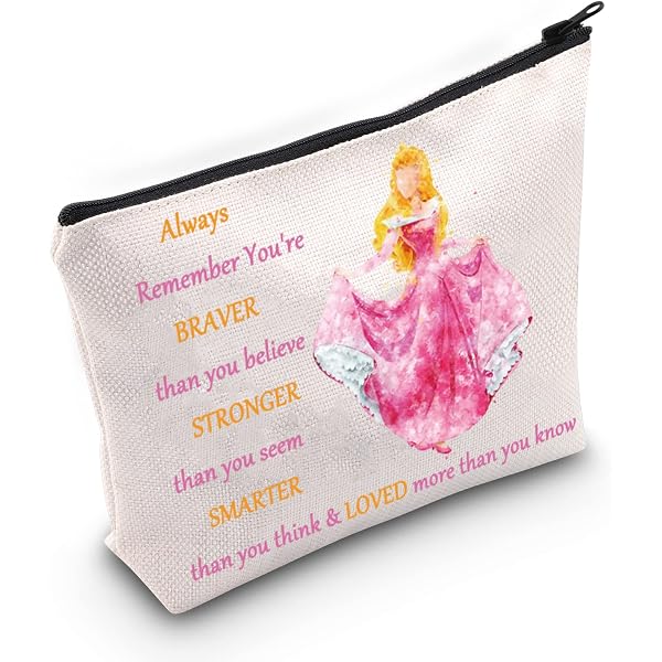 Aschenputtel Kosmetiktasche Mit Spruch – 23x17 Cm, Aus Baumwoll-Leinen, Wasserdicht, 3D-Druck, Geschenk Für Frauen