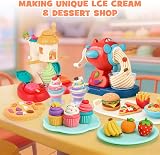 Dreamon 3 in 1 Play Color Dough Set Ice Cream Noodle Hamburger Maker view 5