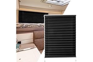 RVSurve RV Window Shades, Camper RV Pleated Shades 26"" W x 38"" L, RV Blinds for Camper Window, RV Privacy Blinds for Motor Coach RV Camper Travel Trailer Motorhome Solar Shade