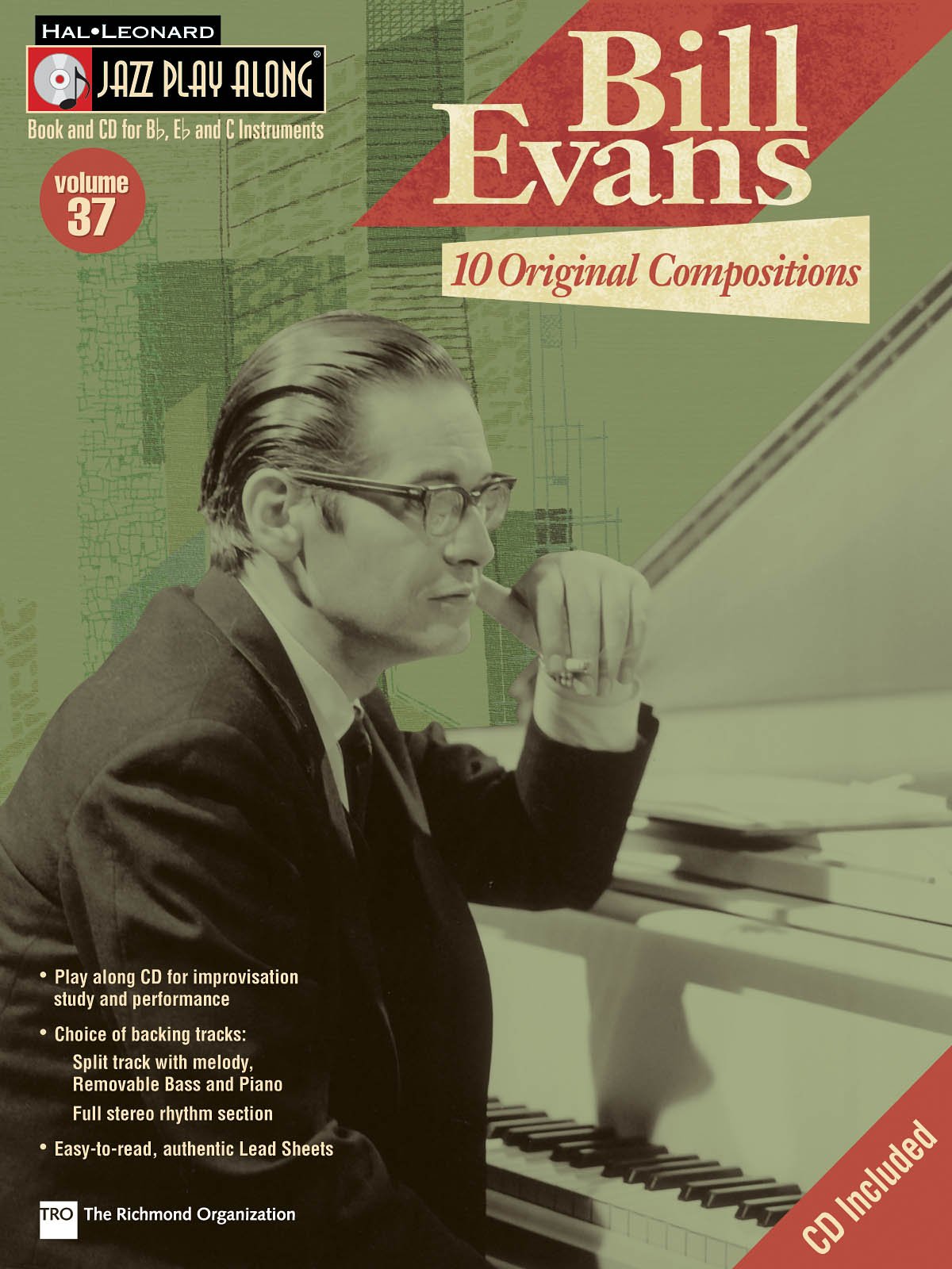 Bill Evans: 10 Original Compositions: 37 (Jazz Play Along Series) (Hal Leonard Jazz Play-Along)
