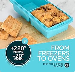 XOMOO Silicone Freezer Tray With Lid-Soup Freezer