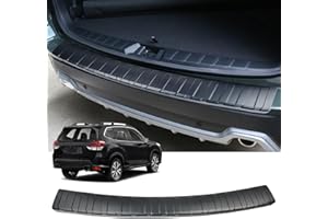 Hugeek Rear Bumper Protector for Subaru 2019-2024 Forester Car Accessories ABS Plastic Material Matte Black Resistant Trunk Door Entry Guards