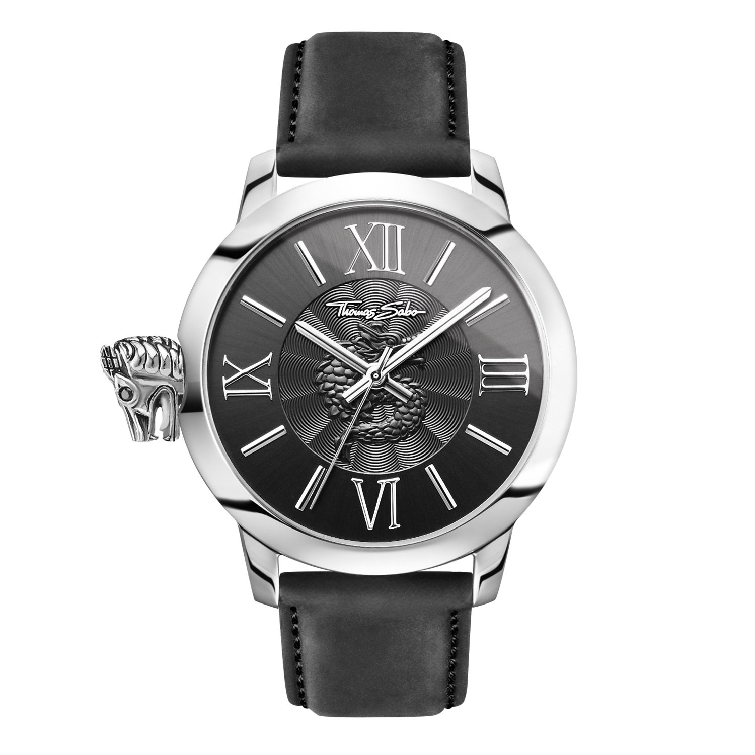 Thomas Sabo Men's Watch Rebel With Karma black silver Analogue Quartz
