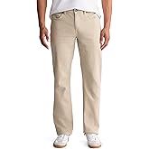 Buffalo David Bitton Mens Non-Denim Straight Leg Six French Terry Pants with Cotton Blend Stretch