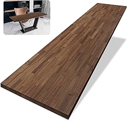 Howizz 60 x 25 in. Solid Wood Table Top, Dark