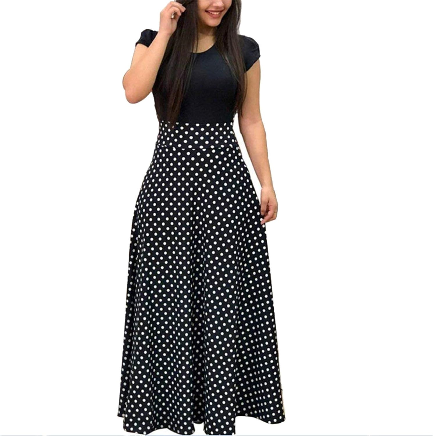 long sundress with short sleeves