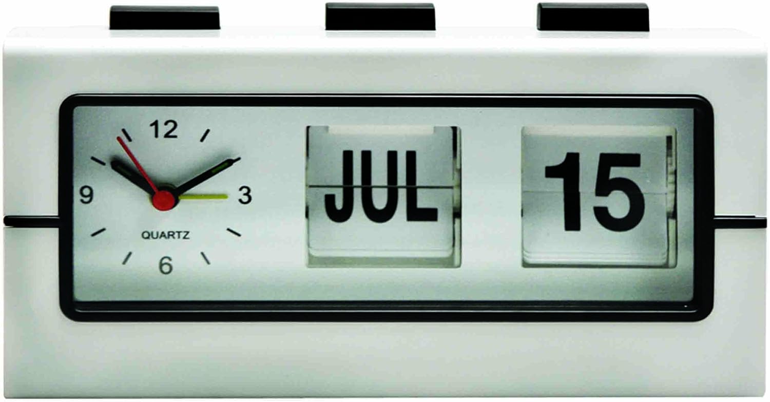 Sentry Retro Design Analogue Flip Clock Amazon.co.uk Kitchen & Home