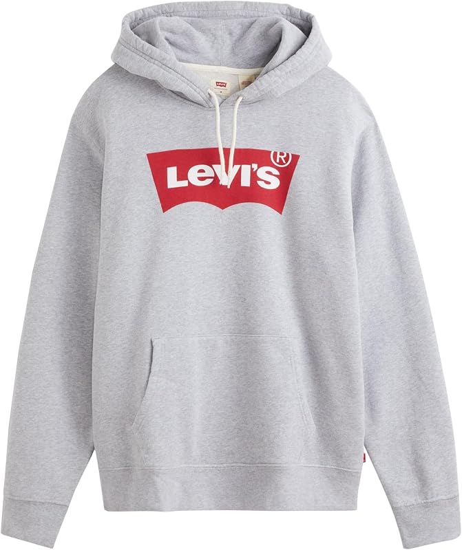 Hoodie Herren, Logo Two Color Heather Gray, M