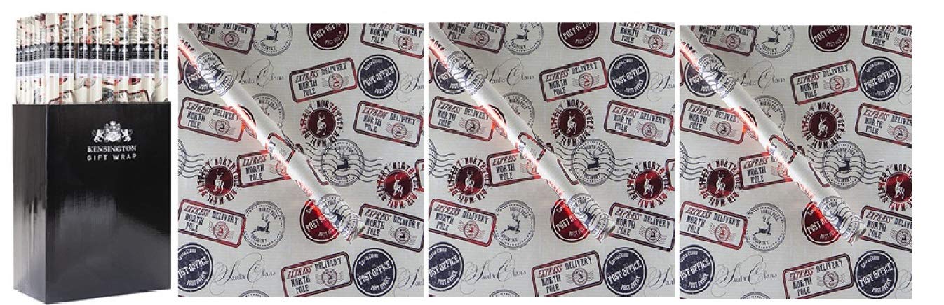 3 Pack of 70CM x 2M Wrap Wrapping Paper Ideal for All Occasions Hot Foil