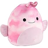 Squishmallows Original 10-Inch Sy The Easter Pink Angler Fish Plush - Official Jazwares Plush -Collectible Soft & Squishy Stuffed Animal Toy - Gift for Kids, Girls & Boys