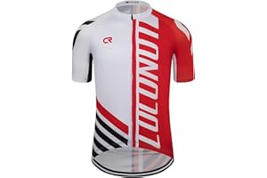 Coconut Ropamo CR Mens Cycling Jersey Short Sleeve Road Bike Shirt with 3+1 Zipper Pockets Breathable Quick Dry