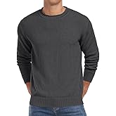 Sailwind Men's Cotton Crewneck Pullover Sweater Lightweight Casual Knitted Sweaters