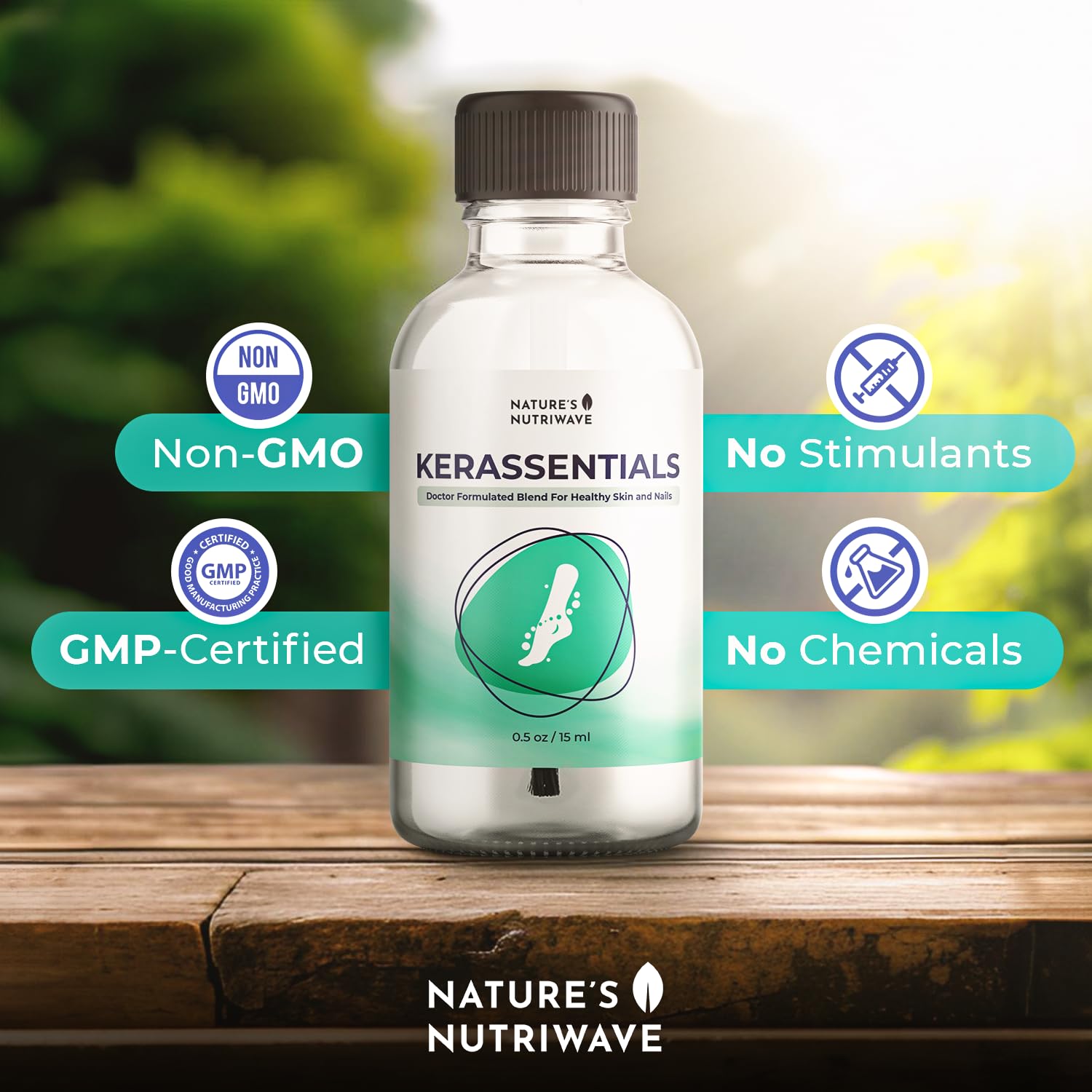 Nature’s NutriWave Kerassentials Oil, 8-IN-1 Plant-Based Formula, Natural Ingredients | Made in USA, No Stimulants, Non-GMO – 15ml, 1 Month Supply - Image 6