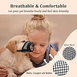 Mayerzon Dog Muzzle, Soft Mesh Muzzles for Small
