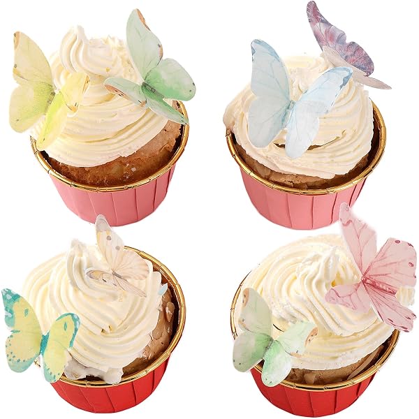 36 Stück Goldene Feen-Cupcake-Topper Mit Glitzer ? Produktbild-Vorschau 9