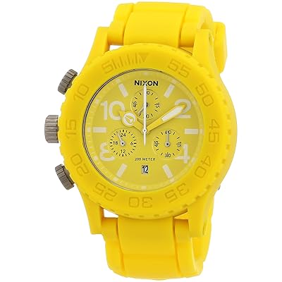 Nixon Mens Watch The Rubber 42-20 Chrono Yellow Ireland Ubuy