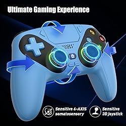 Dinosoo RGB Wireless Controller for PS5/PlayStation