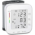 MMIZOO Blood Pressure Monitor Large LCD Display & Adjustable Wrist Cuff 5.31-7.68 inch Automatic 90x2 Reading Memory for Home