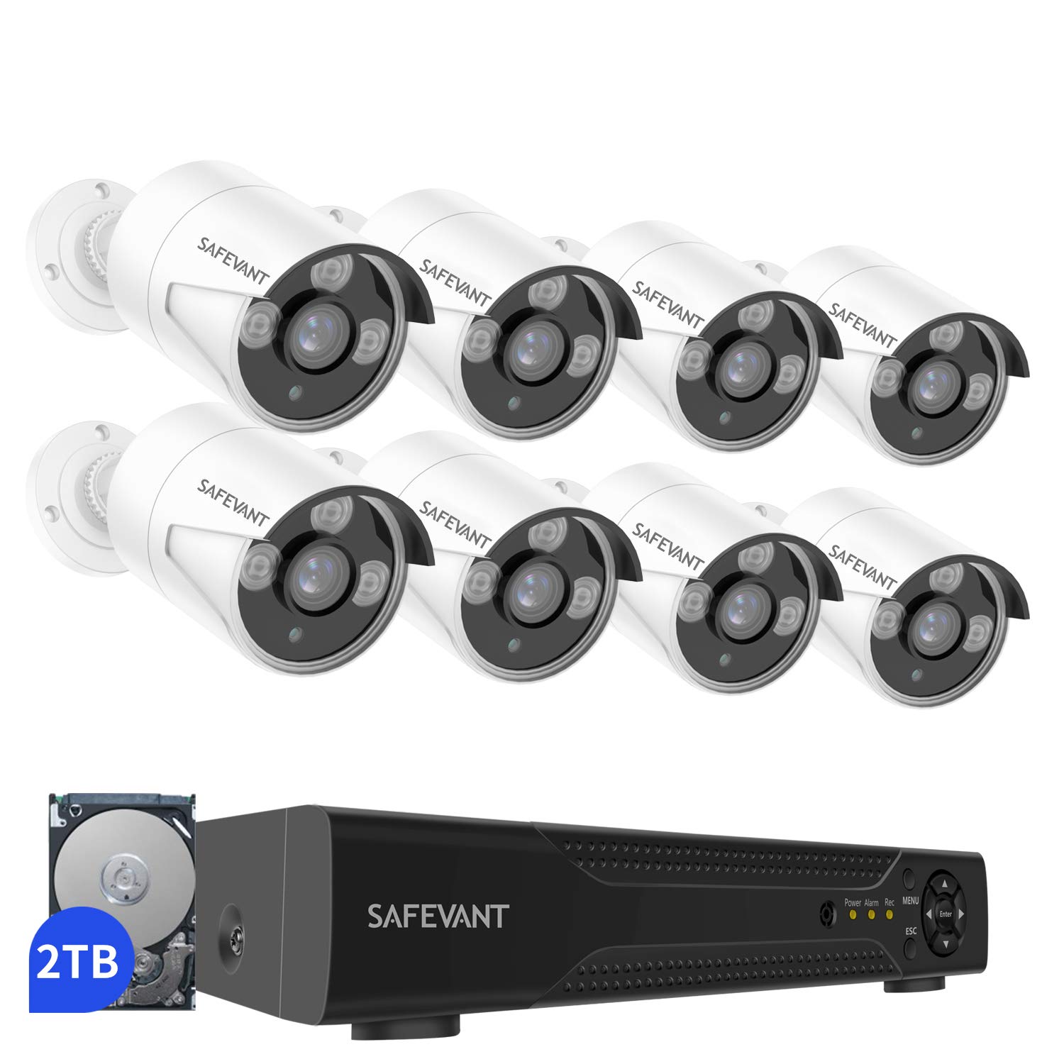 Best 8 Channel Home Security Camera System With Night Vision 5 Mp
