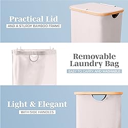 Lonbet - Laundry Hamper with Lid Cover - Sturdy