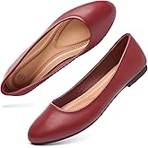 Hash Bubbie Women's Flats Shoes Ballet Flats Dress Shoes Comfortable PU Leather Slip on Shoes for Women