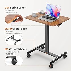 YSSOA Mobile Small Standing Desk - Rolling Desk