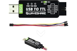 Industrial USB to TTL Converter Board, with Original FT232RNL Better Stability&Compatibility, Embed Resettable Fuse ESD/IO Pr
