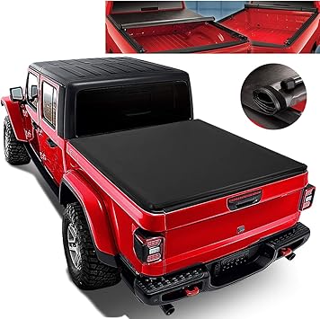 Amazon Com Pickup Truck Bed Soft Top Roll Up Tonneau Cover Replacement For Jeep Gladiator Jt 2020 Automotive