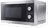 Sharp YC-MS01U-S 20L 800W Microwave, 5 Power Levels, Defrost, Silver view 9