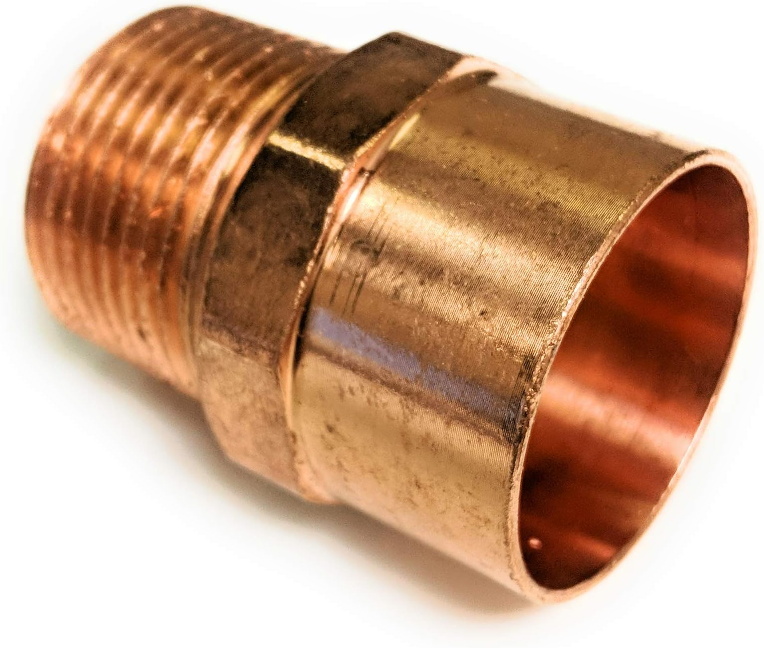 ICS Industries - Wrot Copper Pressure 5/8" Copper X 1/2" Fitting Male Reducing Adapter 2 Pack