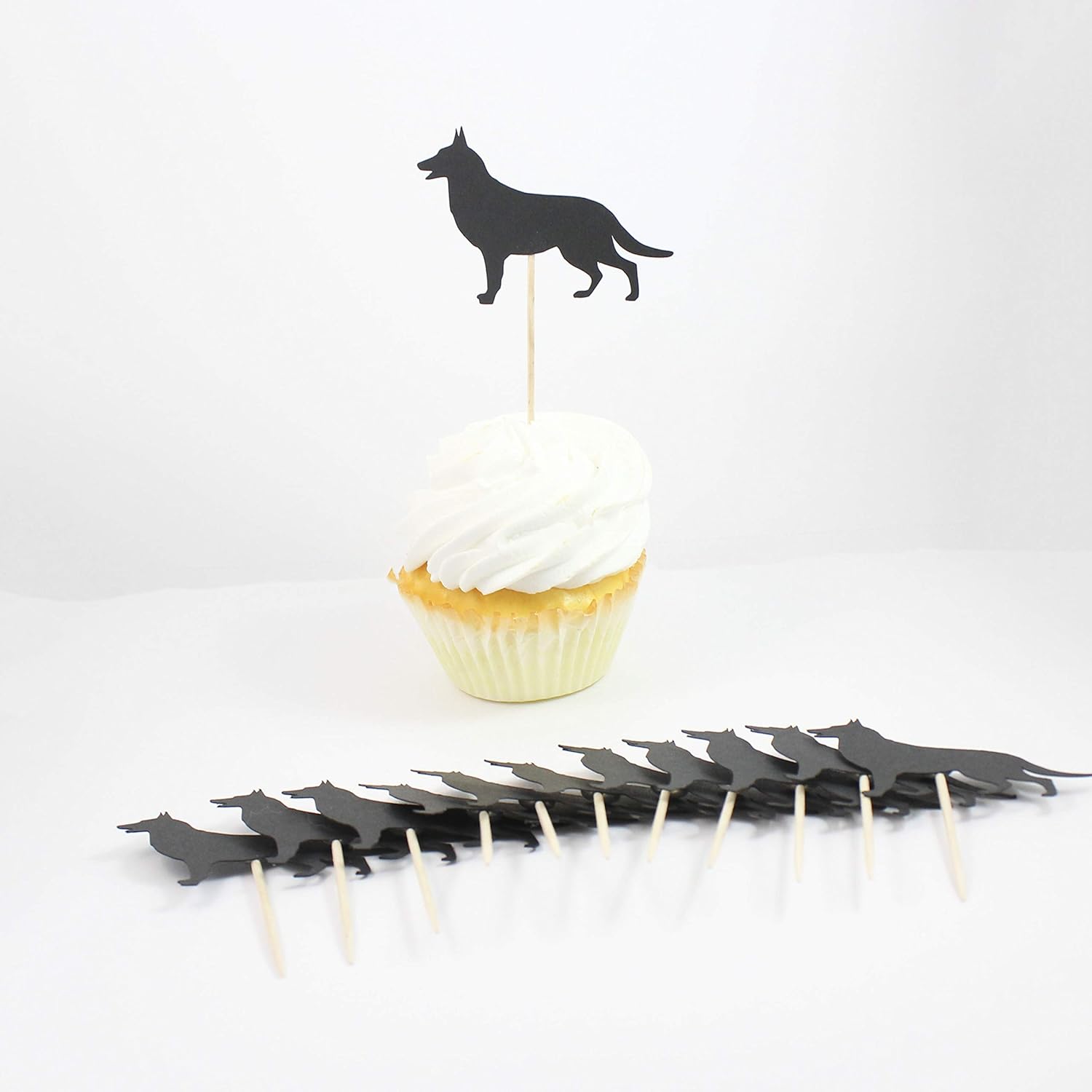german shepherd cake topper