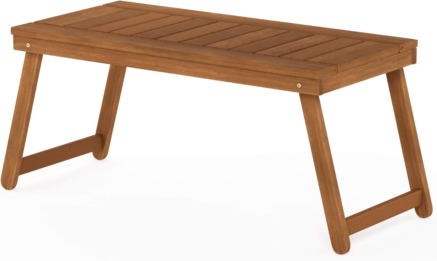 Furinno FG19064 Tioman Outdoor Hardwood Coffee Folding Table, Natural : Garden & Outdoor