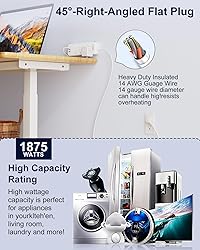 Appliance Extension Cord with Individual Switches