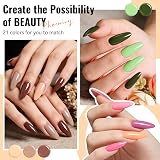 Phoenixy Gel Nail Polish Set 24Pcs with Base Coat Top Coat 7ml view 3