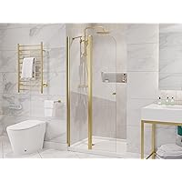 ANZZI Romance 72-in. X 33.5-in. Frameless Swinging Shower Door In - View #10
