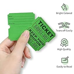 L LIKED Raffle Tickets Double Rolls 1000 per Roll