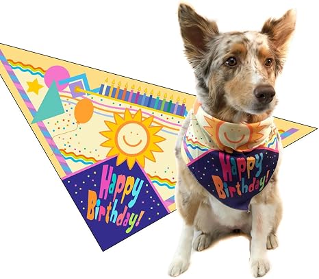 Amazon Com Stonehouse Collection Happy Birthday Dog Bandana