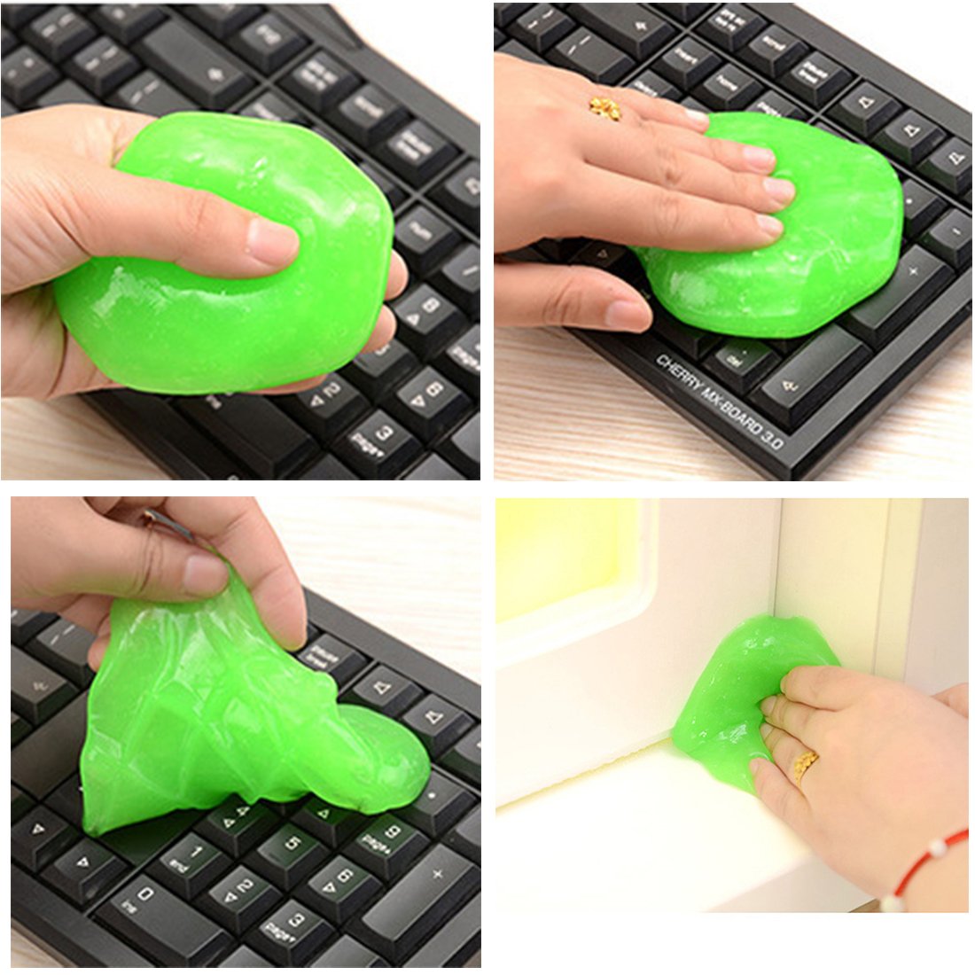 Dooppa Reusable Dust Dirt Cleaner for Keyboards, Mobile Phones, Computers (Random Colour)