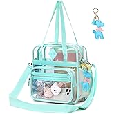 PIG PIG GIRL Clear Tote Bag - 12x6x12 See Through Stadium Event Bag for Women