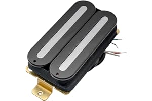MUSICLILY Artec HXTN Super Power Dual Blade Hot Rail Ceramic Humbucker Pickup Bridge Pickup 16K for Strat Tele Style Electric Guitar, Black
