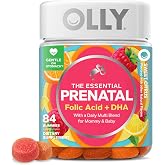 OLLY Prenatal Multivitamin Gummy, Daily Blend for Mommy &amp; Baby - 84 Count | Women's Wellness Support, Folic Acid, Omega 3 DHA, Vitamin D, Gluten Free, No Synthetic Colors, No Synthetic Flavors