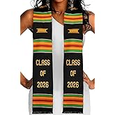 Kwabla's Kente Graduation Stole Class of 2026 | Celebrate Culture with the African Graduation Stole