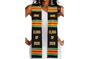 Kente Graduation Stole Class of 2025 | Celebrate Culture with the African Graduation Stole | Made with Authentic African Art