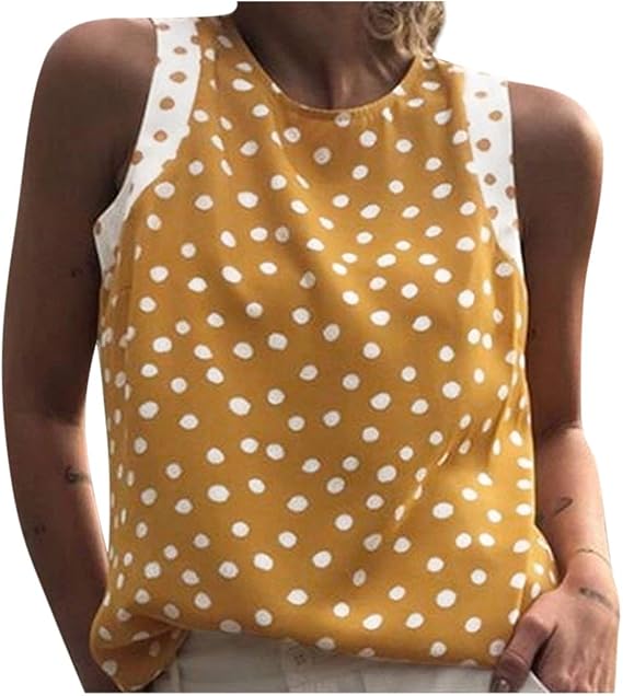 Amazon Co Jp ベストタンクトップトップスレディースドットプリントトップスtシャツレディースルーズoネックルーズノースリーブ 服 ファッション小物 Amazon Co Jp ベストタンクトップトップスレディースドットプリントトップスtシャツレディースルーズoネックルーズノースリーブ 服 ファッション小物