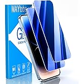 MAYtobe [2-Pack Privacy Screen Protector Designed for iPhone 16e, iPhone 14, iPhone 13 Pro, iPhone 13 Anti-Blue Light Tempered Glass, Eye Protection, Blue Anti-Spy, Colorful Gradient, Anti-Scratch